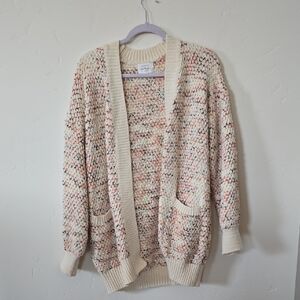Bohme Cream and Tan Knit Cardigan